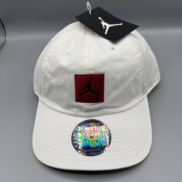 Air Jordan Hat Men White Embroidered Logo Jumpman Snap Back Cap New